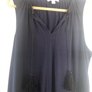 Michael Kors navy sleeveless jersey dress Sz xl